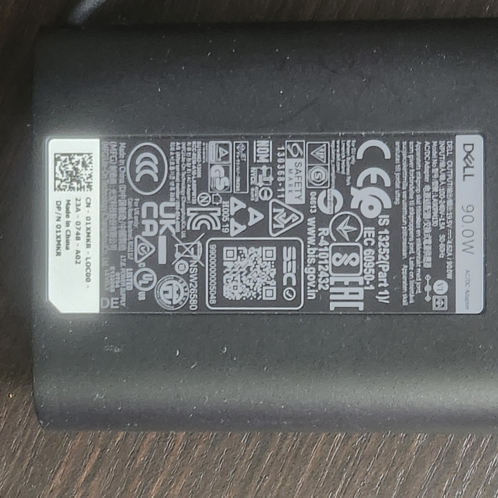 Adaptador de corriente Dell LA90PM130 de 90 W