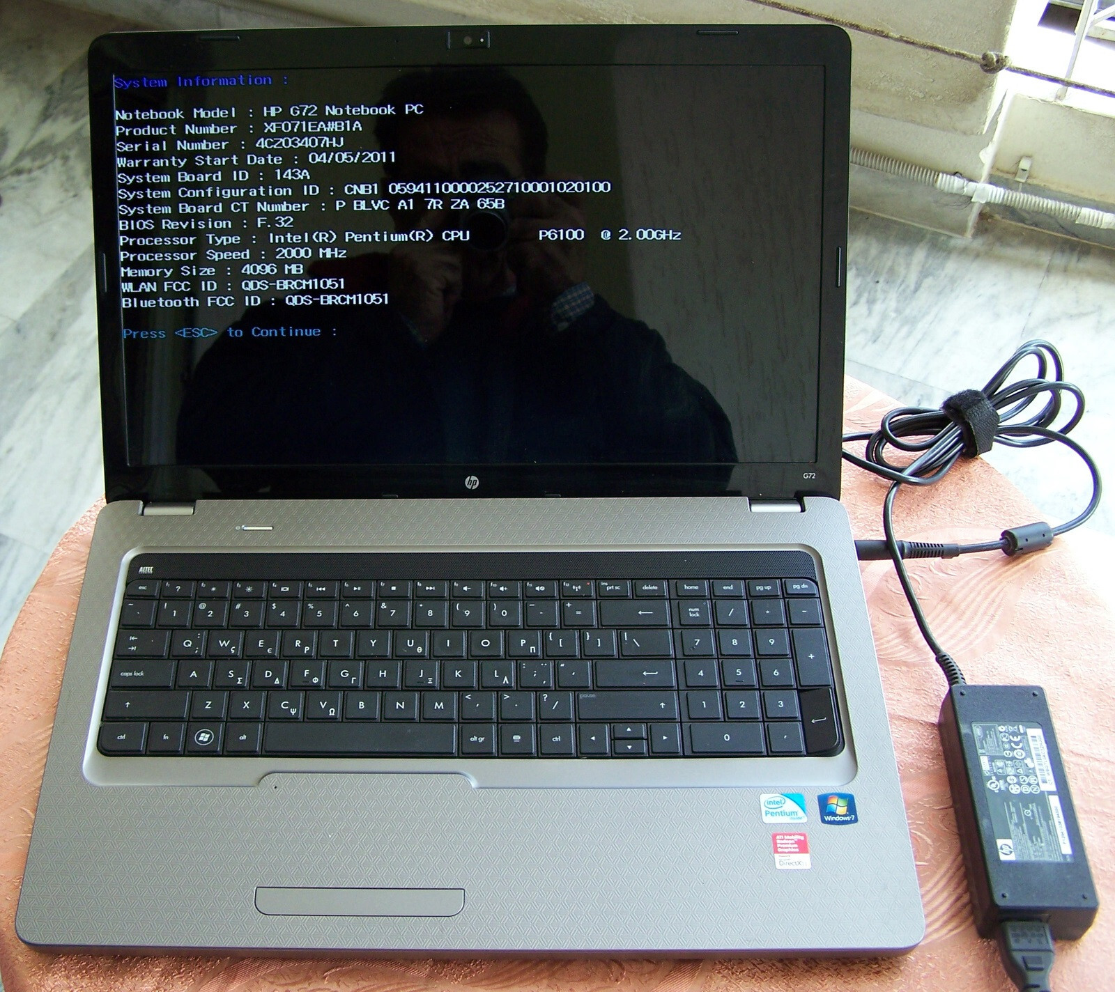 HP G72-b10sv 17.3” Intel P6100 2.00GHz HDMI ATI Radeon HD 5470 TOP CONDITION
