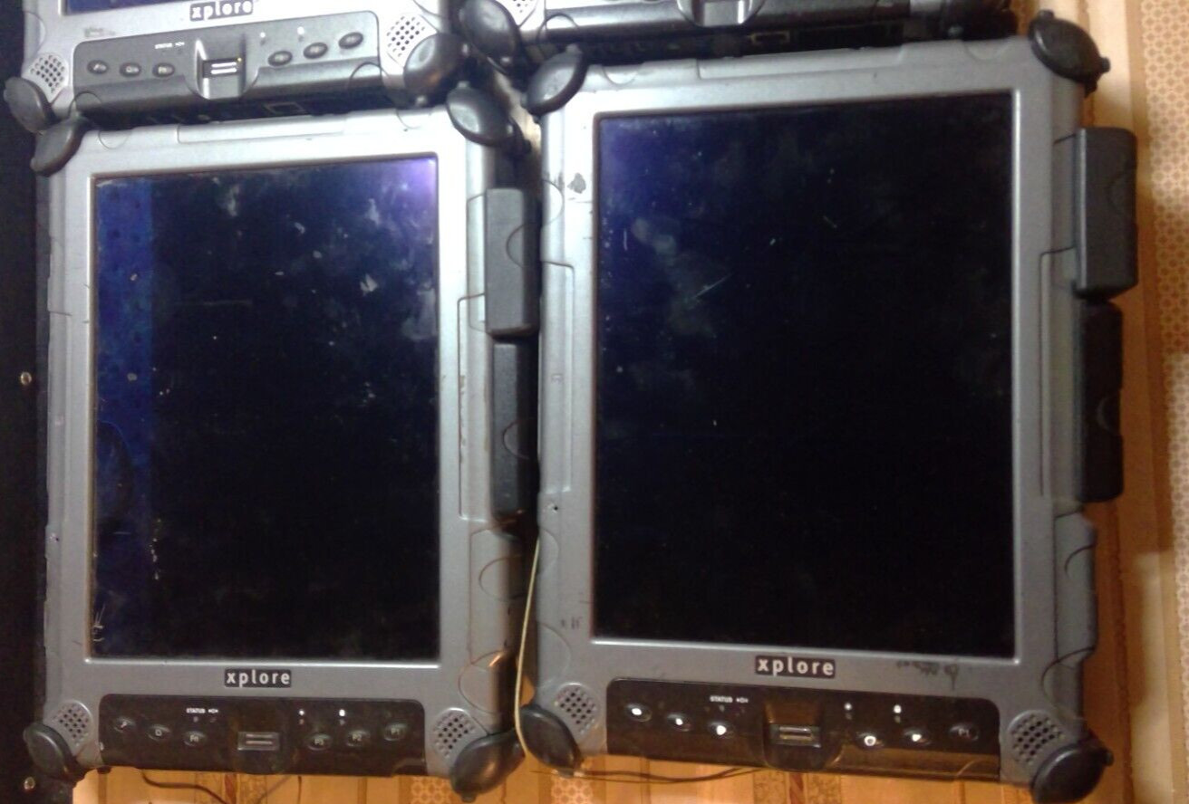Lot of 4 Xplore iX104C5 Intel core i7 4GB RAM No SSD 10.4″ Touch screen Tablet