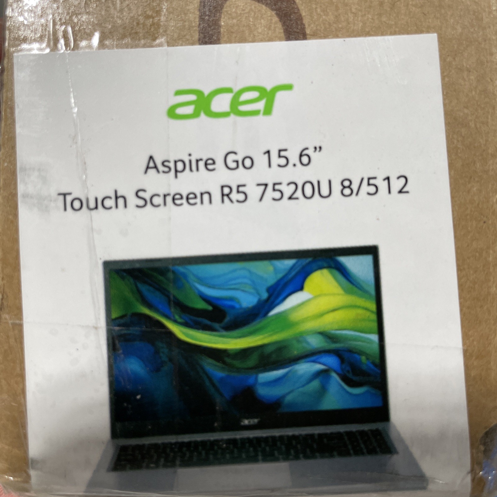 Acer Aspire Go 15.6” FHD Touchscreen Laptop, Ryzen 5 7520U, 8GB RAM, 512GB SSD