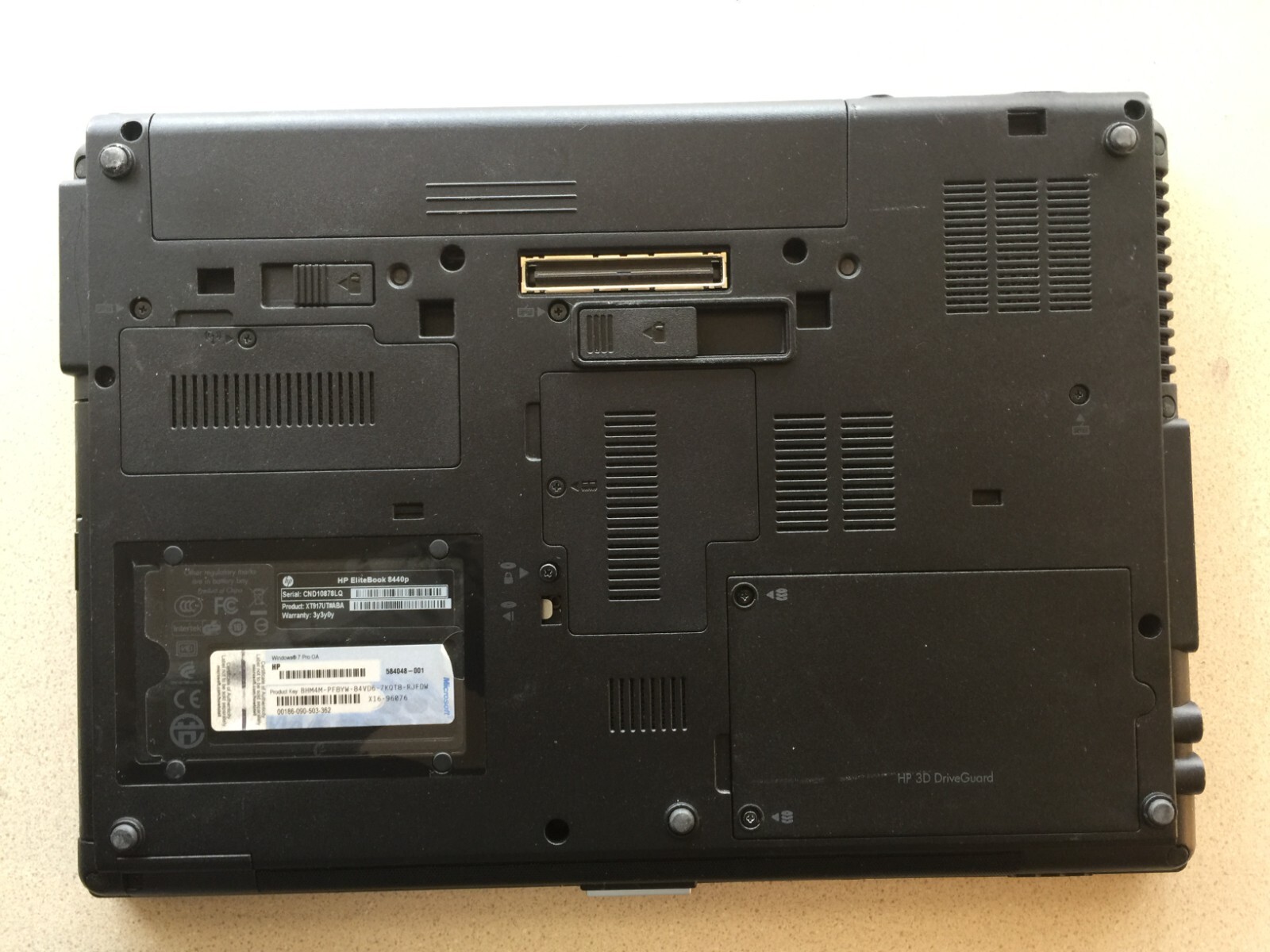 HP 8440P, i7-620M, Windows 10 Pro, 8GB Ram, 512GB SSD, MS Office