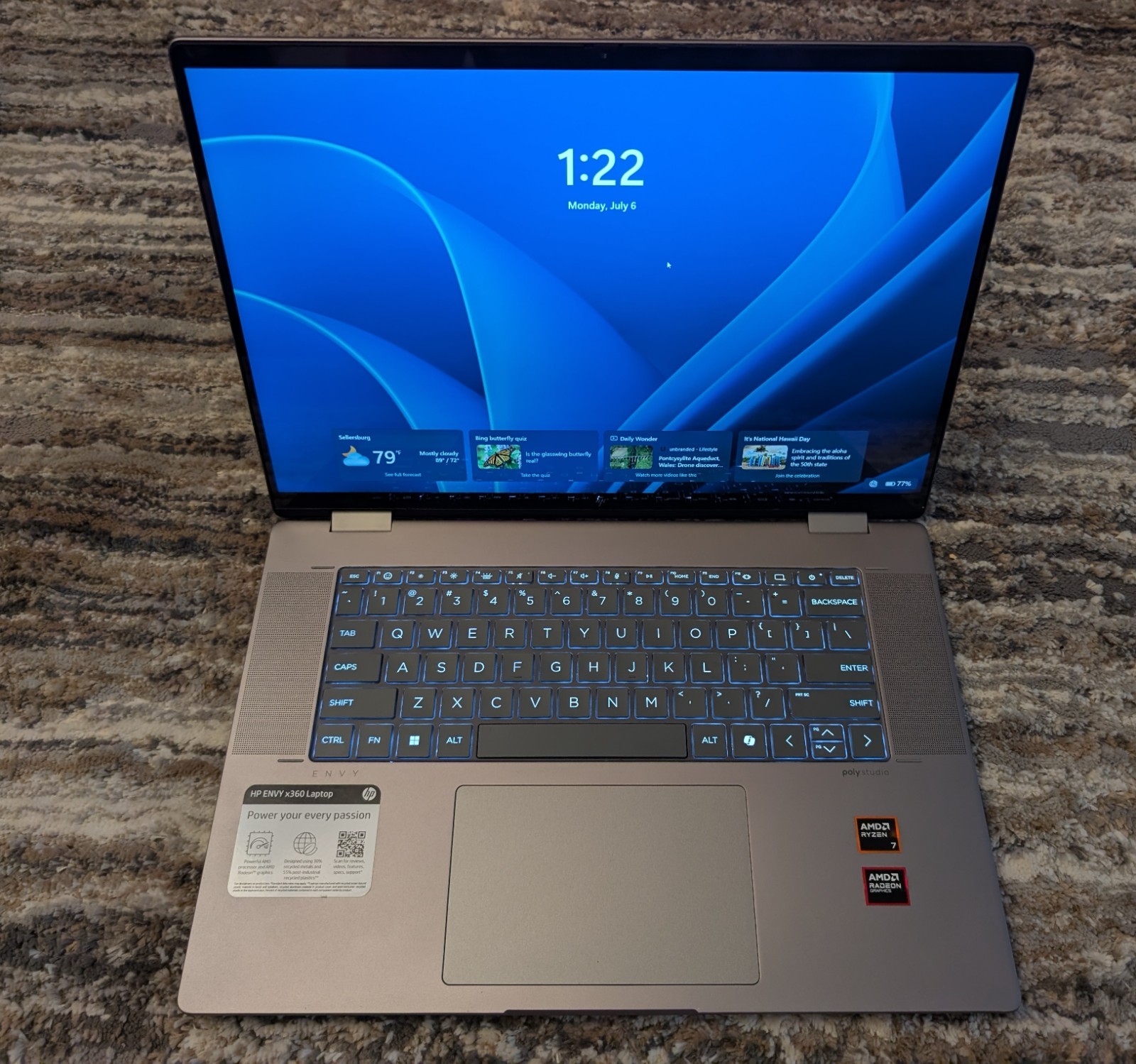 HP Envy | Ryzen 7 8840HS w/ 780M | 512GB NVMe SSD | Touchscreen | 16GB DDR5 RAM