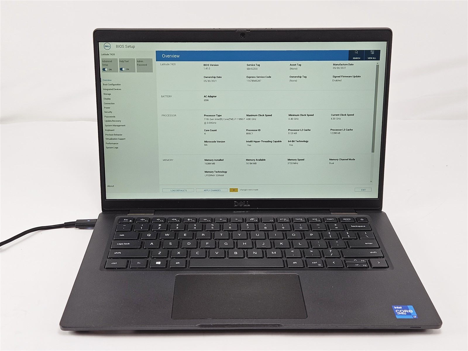 Dell Latitude 7420 i7-1185G7 16GB 512GB SSD 14 Screen