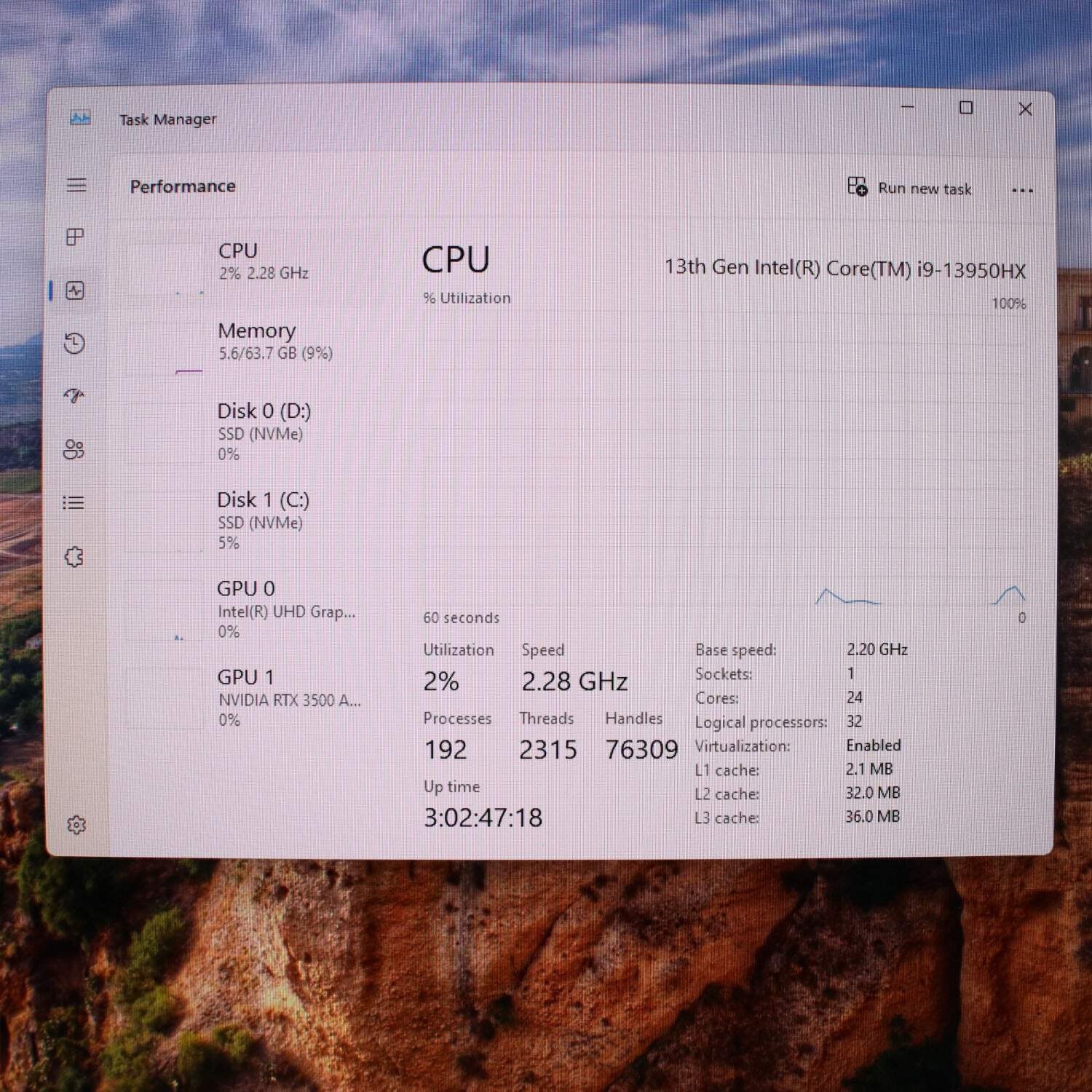 Dell Precision 7780 17.3″ i9-13950HX 2.2GHz 64GB RAM 2TB SSD RTX 3500 ADA