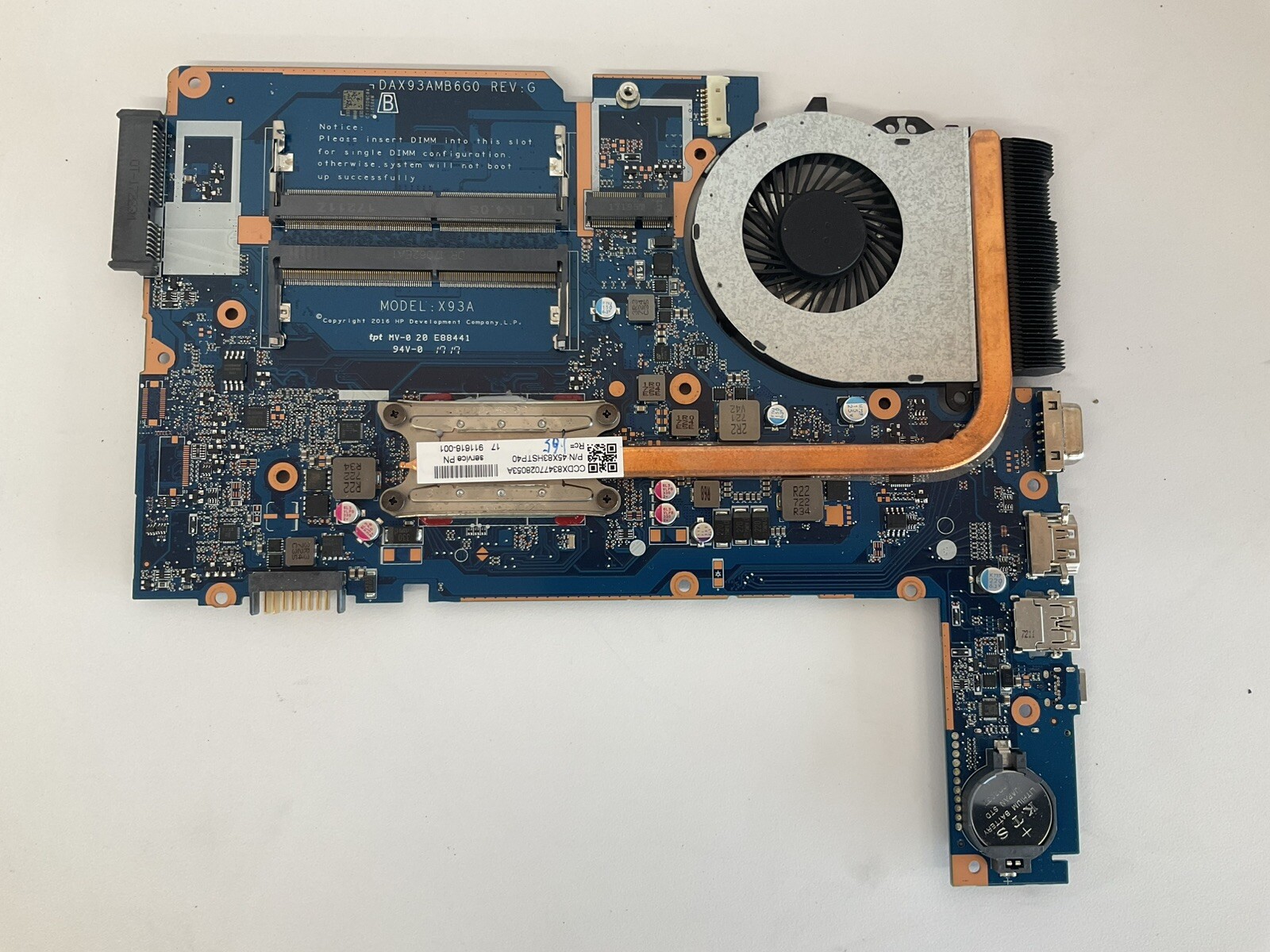 HP ProBook 455 G4 Motherboard AMD A10-9600P RADEON R5, 10 COMPUTE CORES 4C+6G
