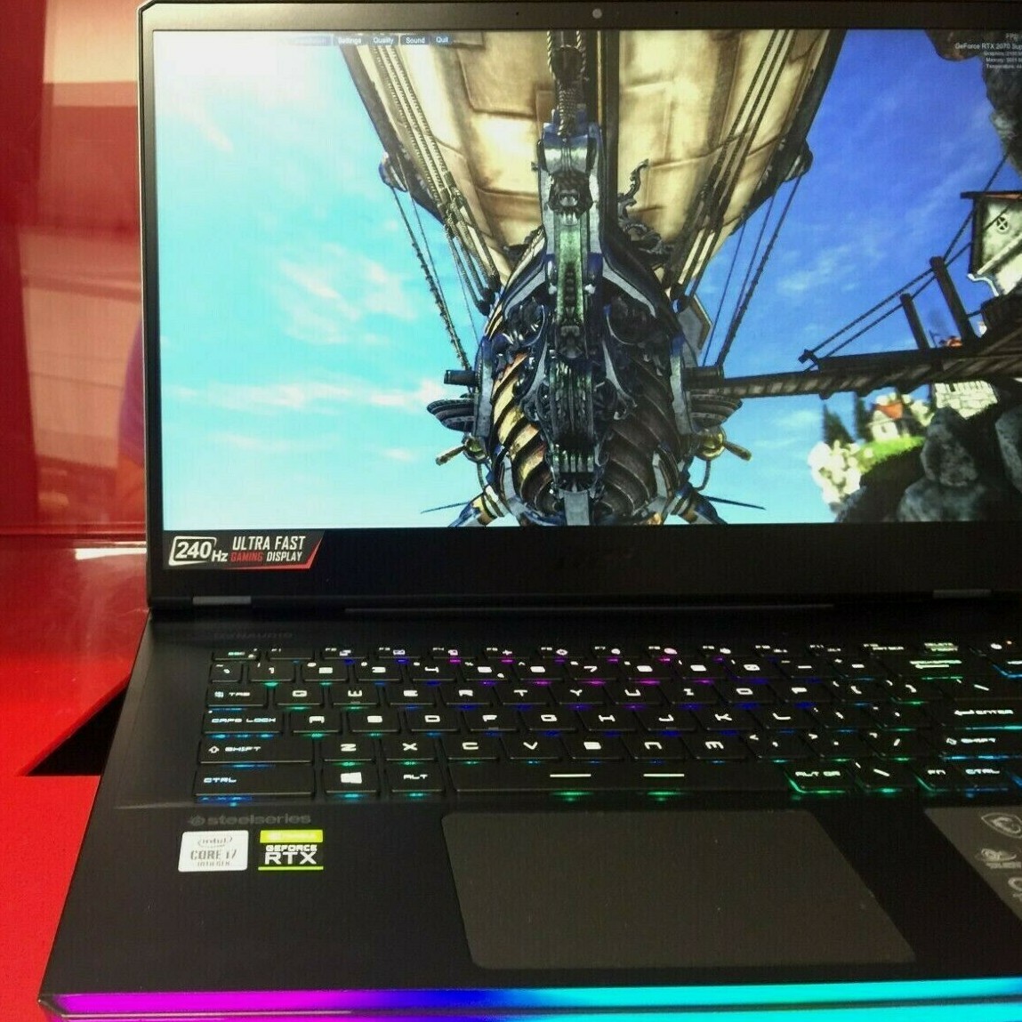 MSI GE66 10SGS 15.6″ 240hz i7-10750H 32GB DDR4 1TB SSD RTX 2080 Super VR Ready