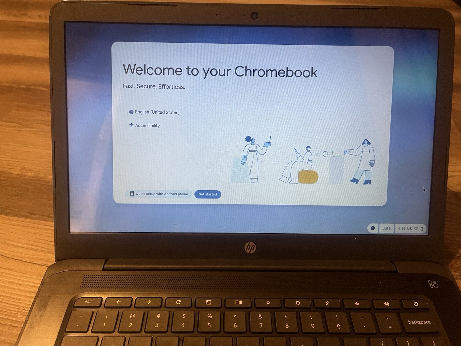 HP Chromebook 14 G5 14 inch | 32GB | AMD A6 | 1.8GHz| 4GB RAM No Power Adapter