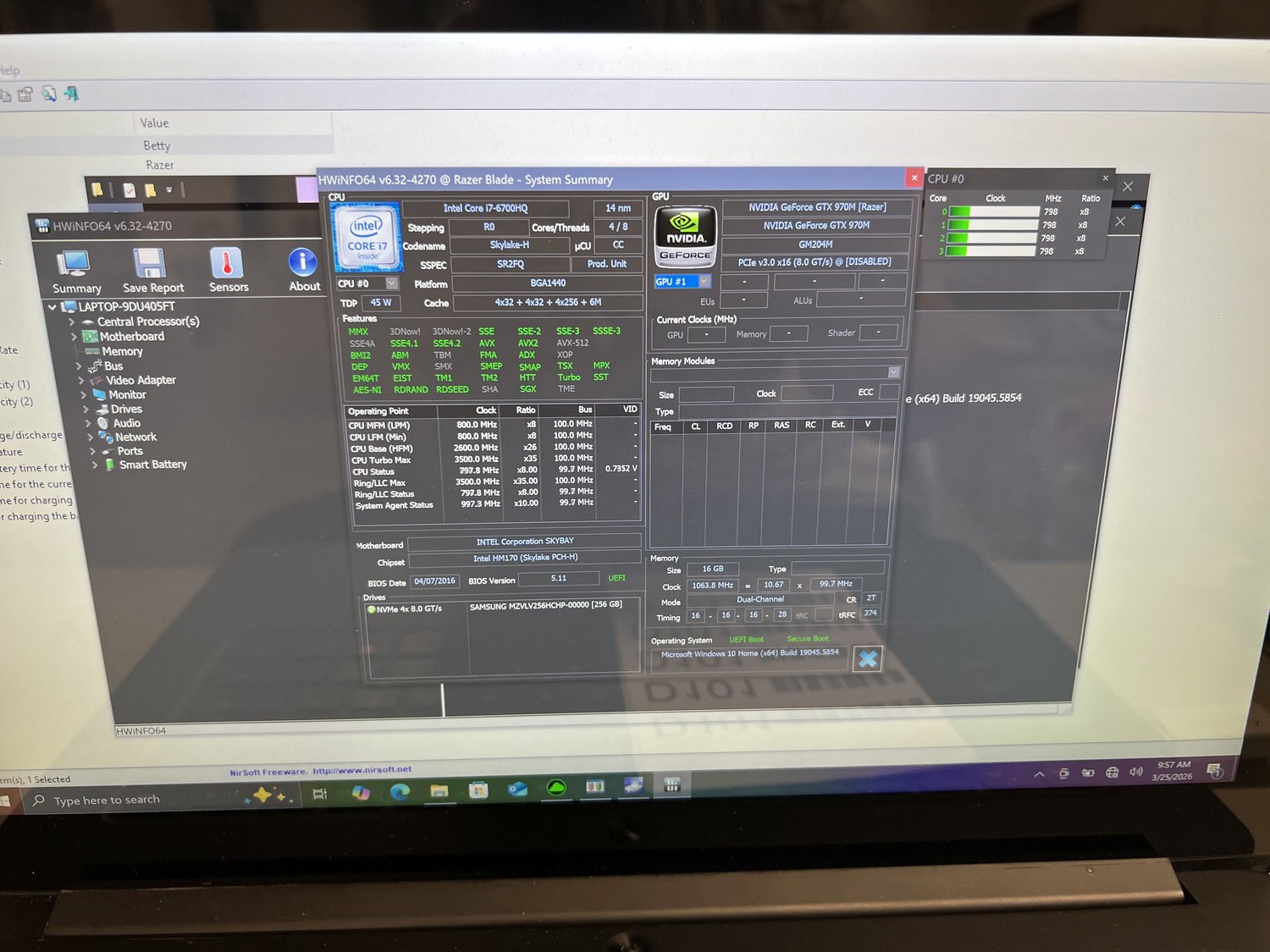 Razer Blade 14″ RZ09-0165 i7-6700HQ 16GB Motherboard GTX 970M RZ09-01652E21-R3U1