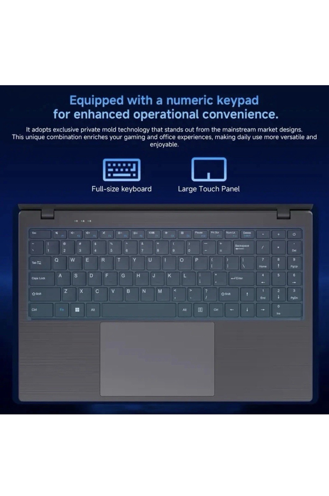 RNRUO 15.6-inch Ultra-thin Lightweight Office And Study Laptop