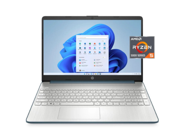 HP 15-EF2129WM 15.6” (256GB SSD AMD Ryzen 5 8GB RAM) Laptop – Gold – Acceptable