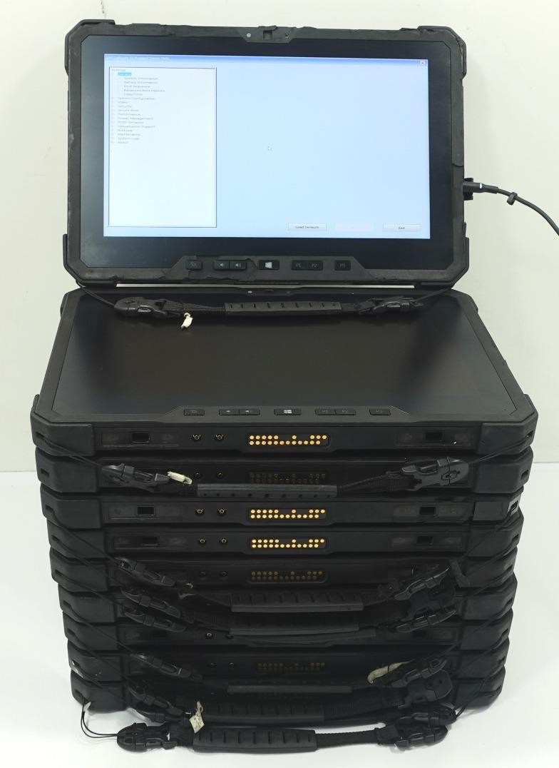 Lot 10 Dell Latitude 12 Rugged Tab 7202 11.6″ Core M-5Y71 1.20GHz 8GB No SSD