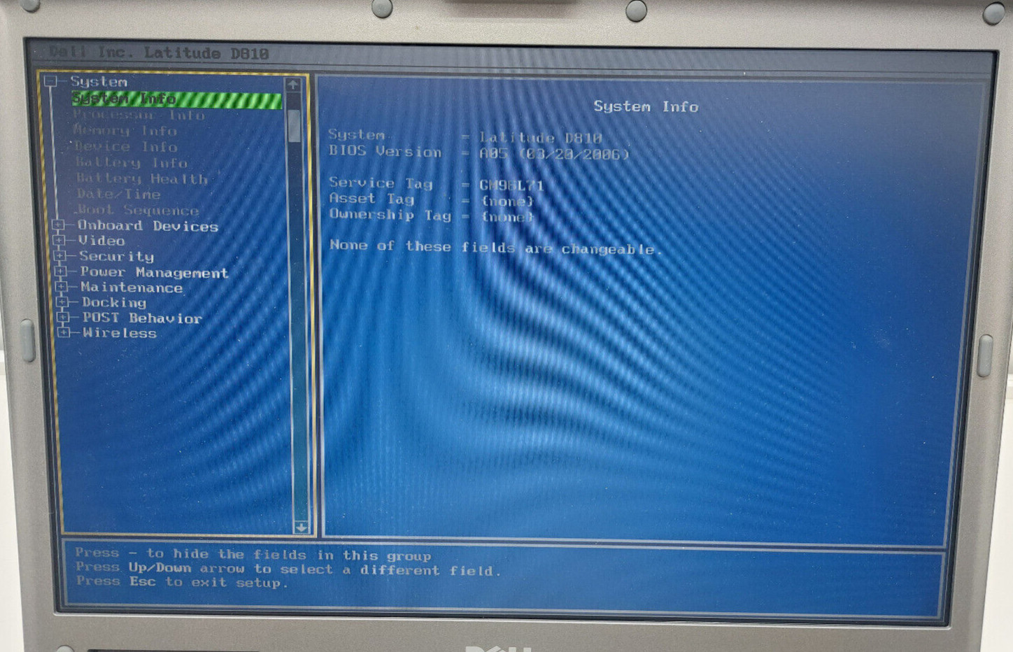 Vintage-Dell Latitude D810 Pentium M 1.73 GHz 512MB RAM 40GB HDD Windows XP Pro