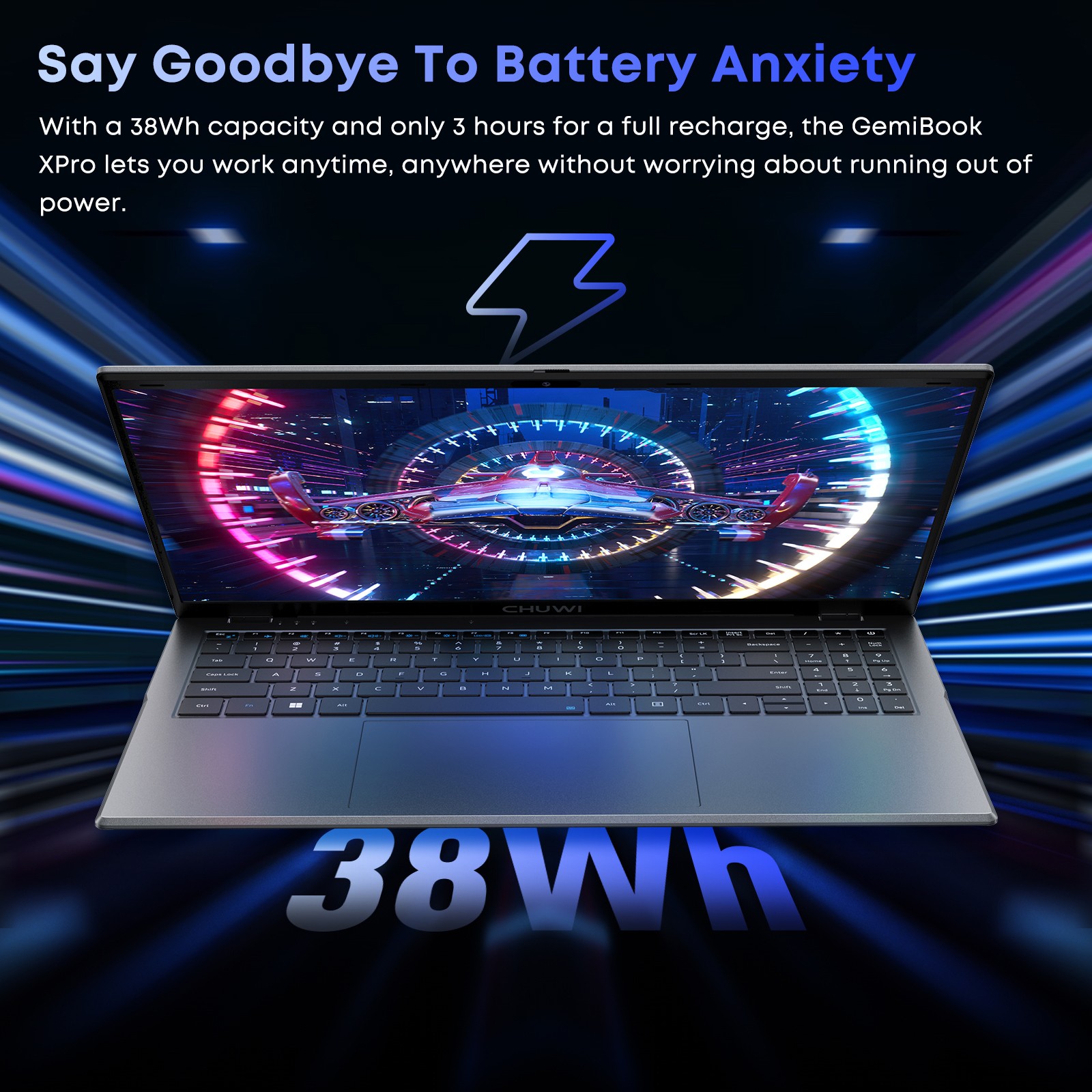 CHUWI Gemibook Plus 15.6” Laptop Intel N100 16GB DDR5 RAM 512GB SSD Windows 11
