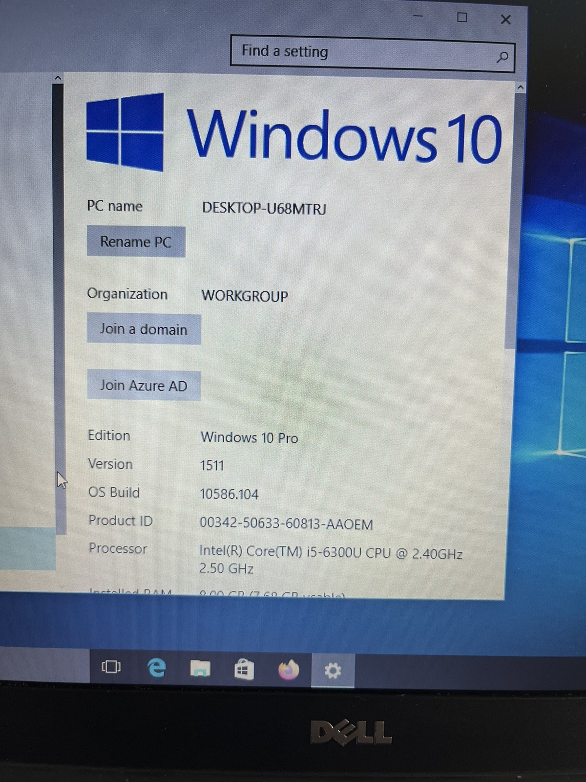 Dell Latitude E5470 14″ 256GB Intel Core i5 6th Gen 2.40 GHz 8GB Laptop Win 10