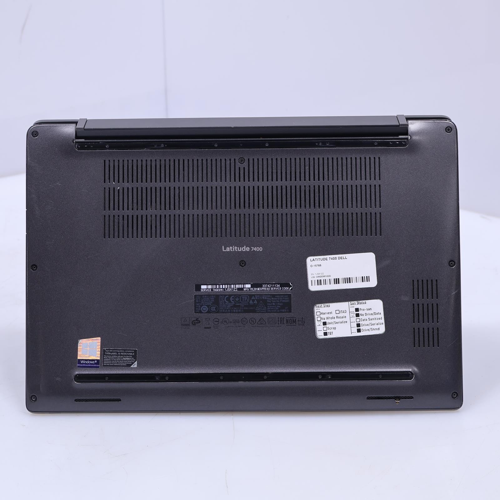 Dell Latitude 7400 Intel Core i5 8th Gen 4GB RAM No Drive/OS/Battery Laptop
