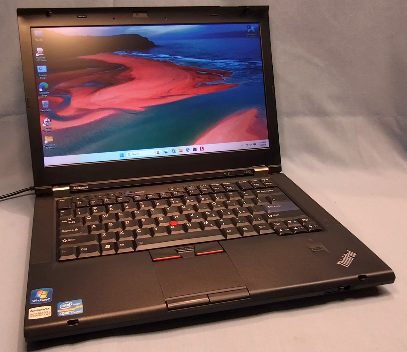 Lenovo ThinkPad T420 i5 256GB SSD + 500GB HD 8GB RAM 1366×768 Win11Pro Grade A