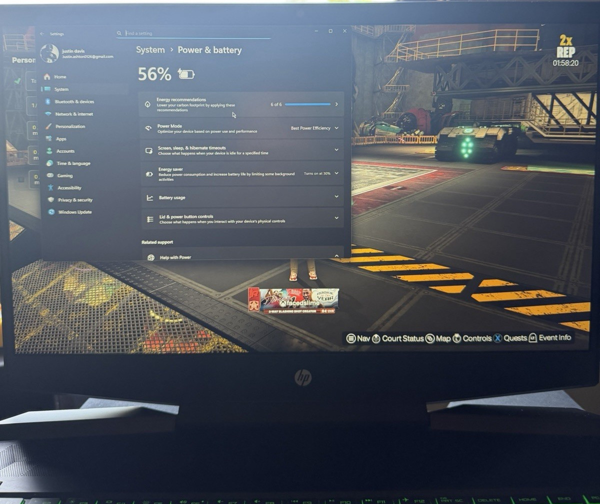 HP Pavilion Gaming Laptop 15-ec0xxx AMD Ryzen 5 GTX SSD 15.6″ Black/Green