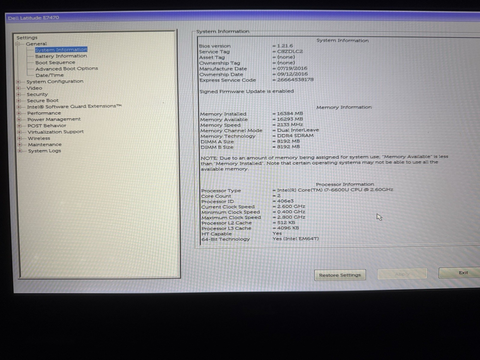 Dell Latitude E7470 14″ I7 6600U 16GB 500GB SSD Win11Pro NEW BATTERY FHD Laptop