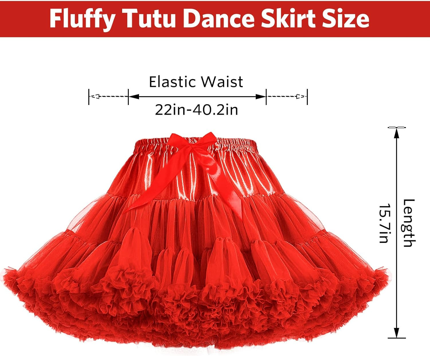 Women’s Petticoat Skirts Tulle Underskirts Chiffon Half Slips Fluffy Ballet Dres
