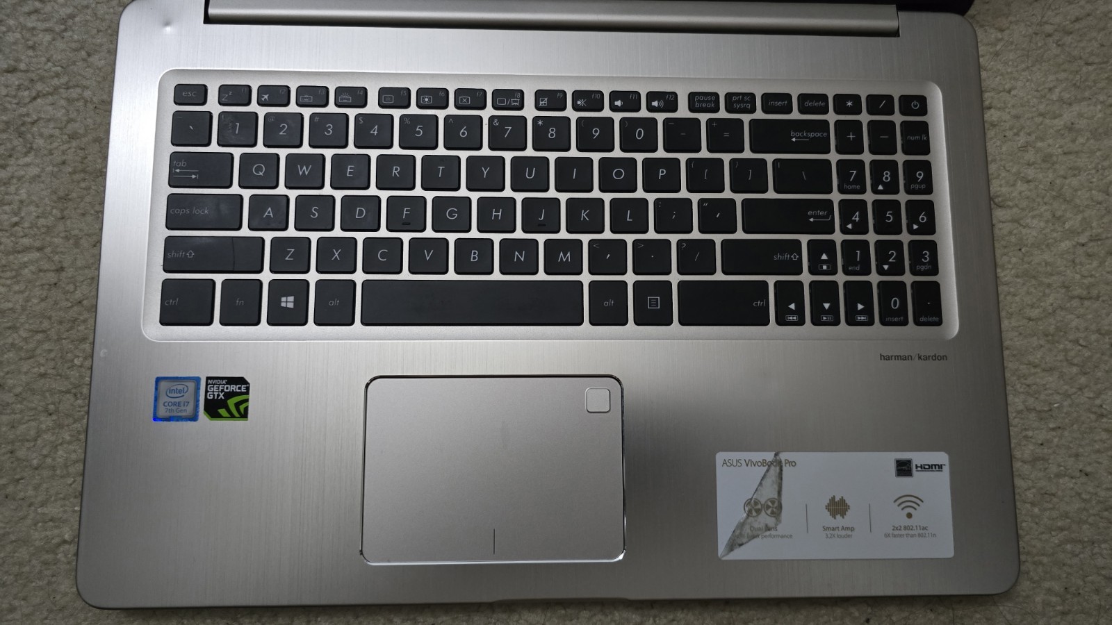 ASUS VivoBook Pro 15 2019 Flagship 15.6” 4K UHD Touchscreen Laptop (Parts Only)