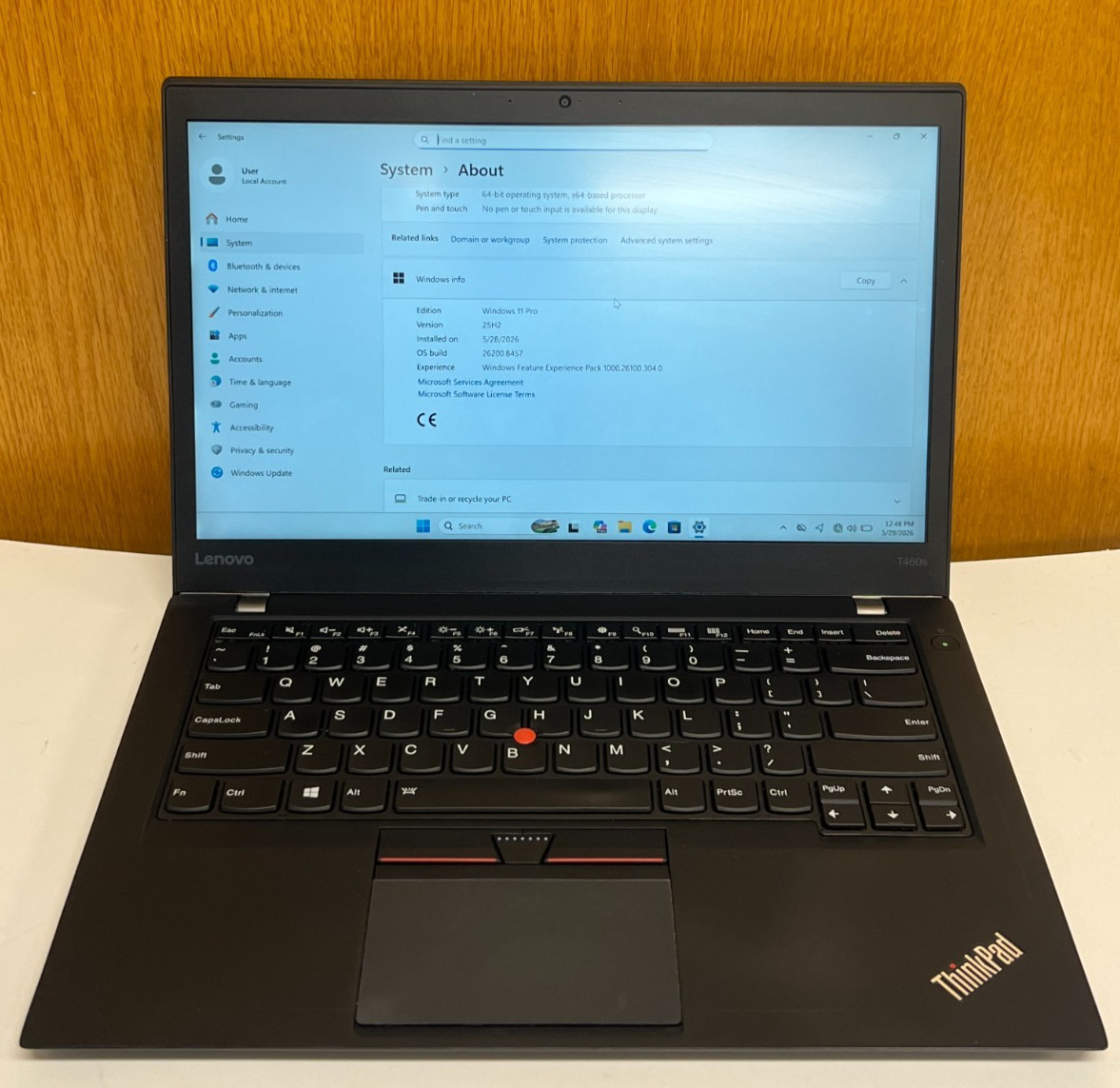 Lenovo ThinkPad T460s + Len Ultra Dock ( i5-6th, 8GB RAM, 256GB SSD ) Win 11 Pro