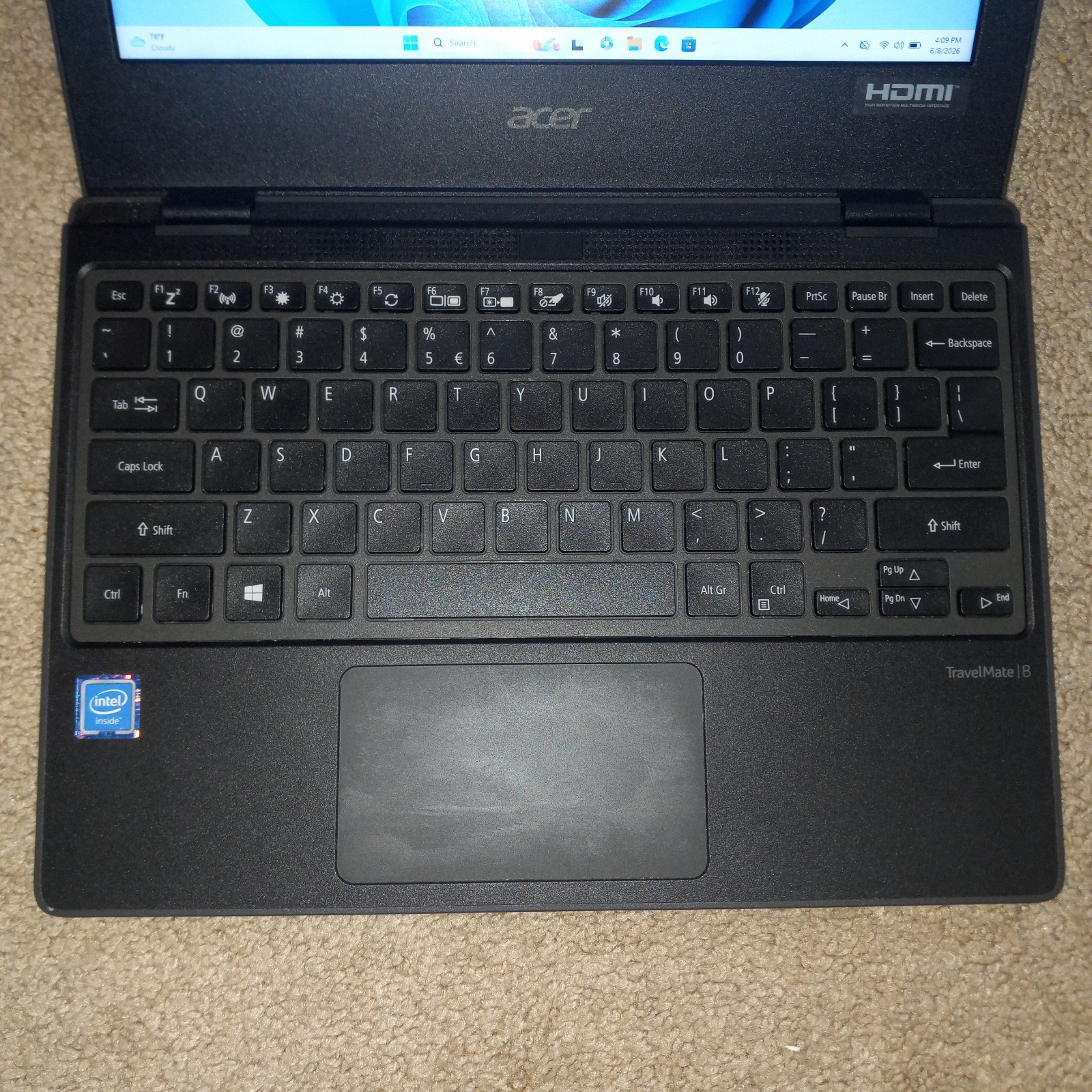 Acer TravelMate Spin B3 Series N20H1 Laptop NO CHARGER