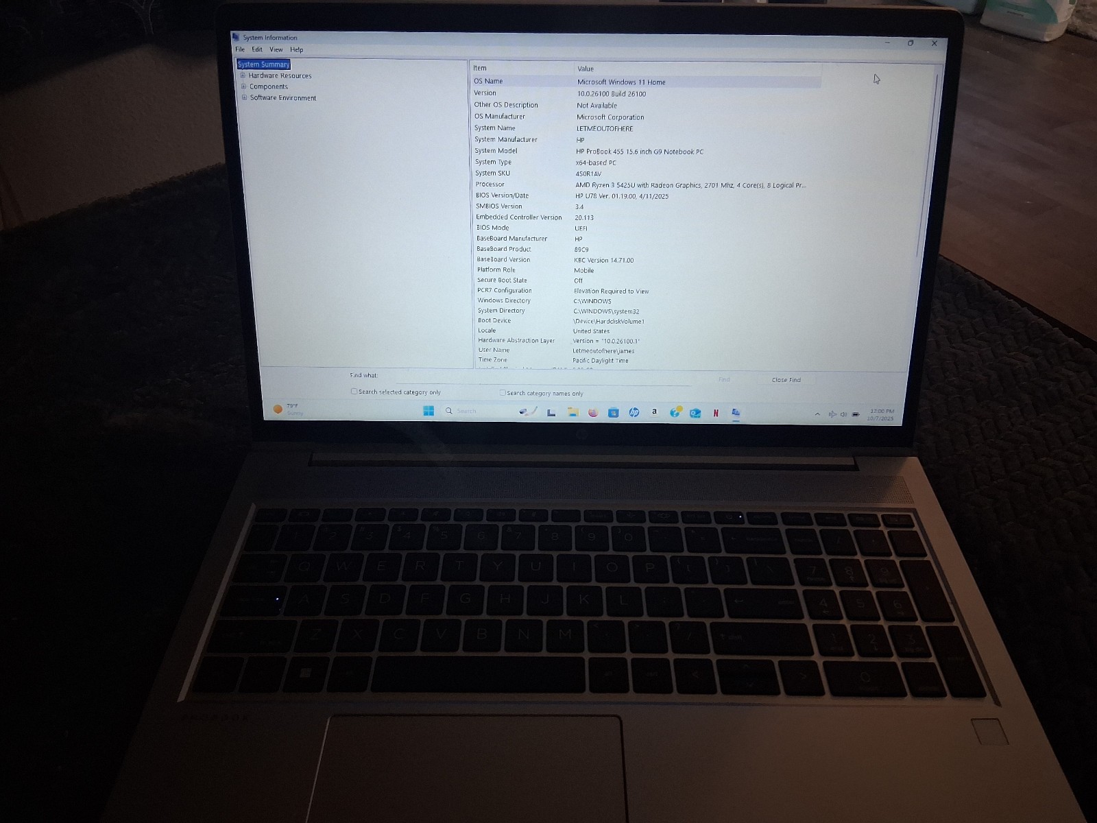HP ProBook 455 G9 15.6” (256GB SSD AMD Ryzen 5 5625U 2.3GHz 8GB RAM) Laptop…