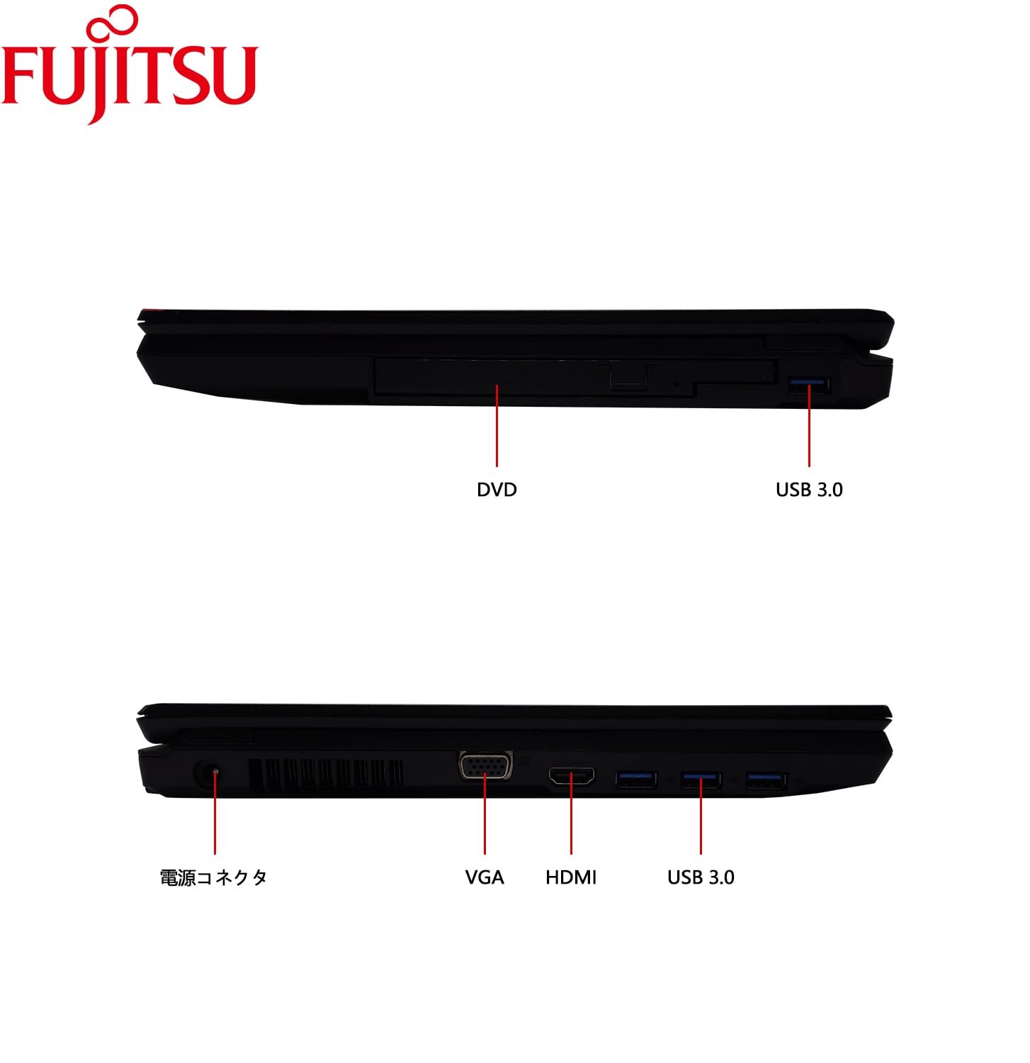 Fujitsu A576 15.6″ Laptop Core i3-6100U 8GB 128GB SSD Win11 Pro Office2019 HDMI