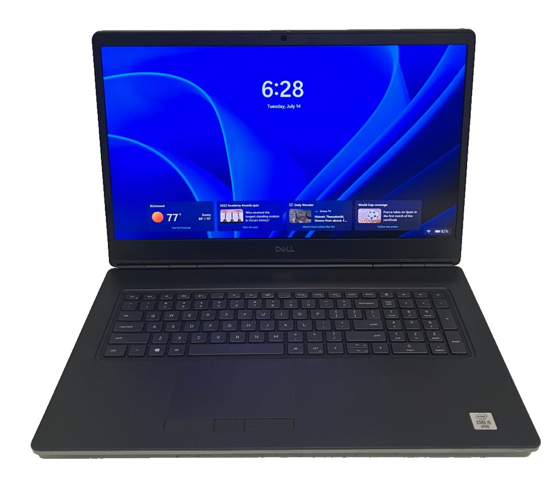 Dell Precision 7750 17″ NVIDIA Q. RTX 4000 2.4GHz Intel Core i9-10885H 64GB 1TB