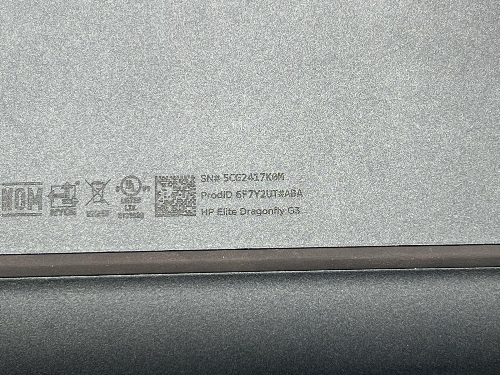 HP Elite Dragonfly G3, Intel i7-1255U, 16GB RAM, No HDD/OS/Adapter