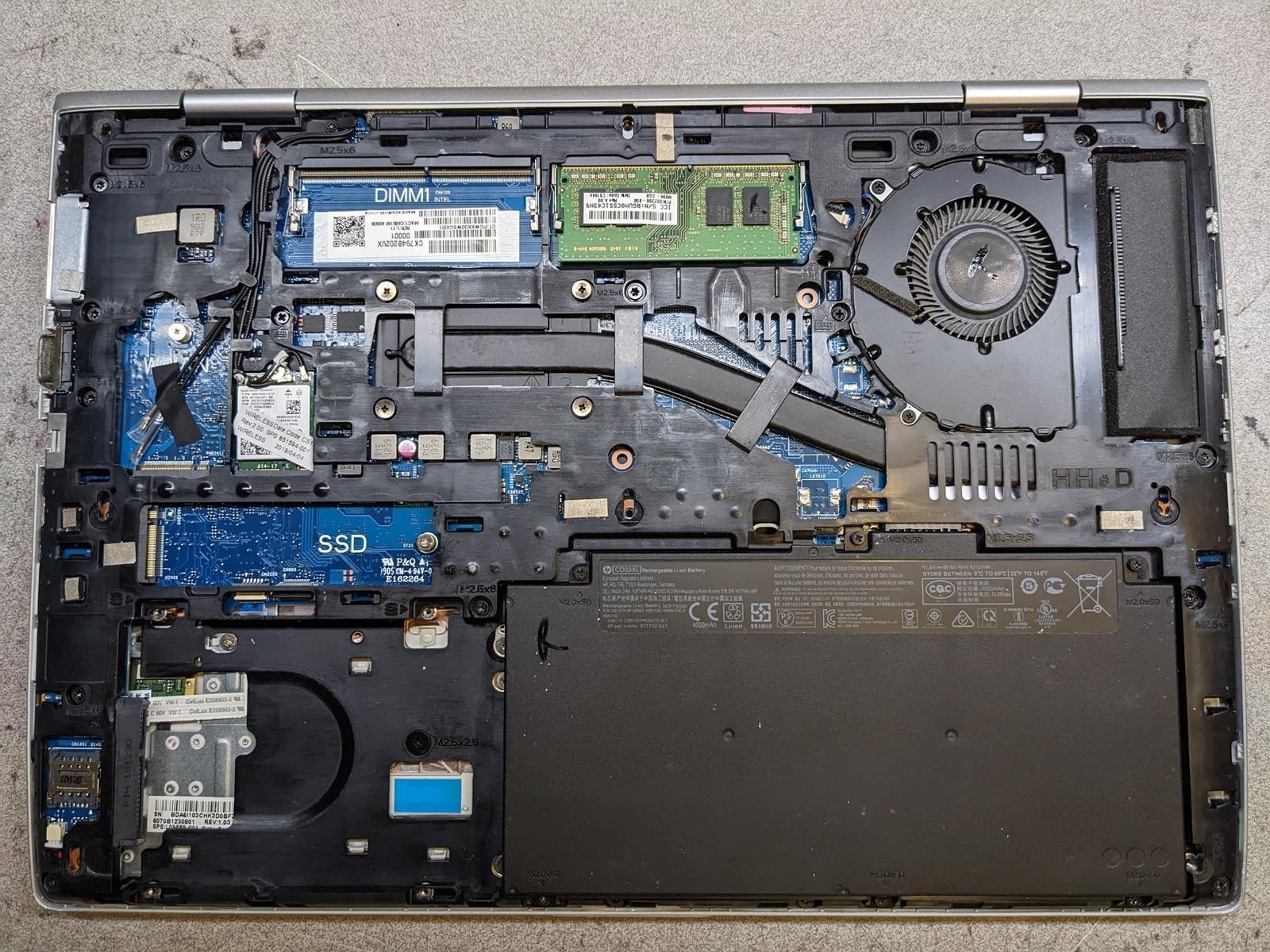 HP PROBOOK 640 G4 i5-8350U @ 1.7GHz, 8GB RAM, NO HDD/OS