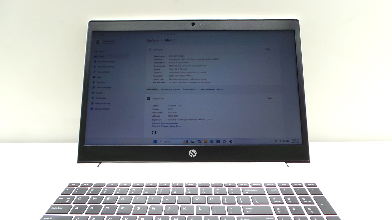 HP ProBook 455 G6 | 15.6″ | AMD Ryzen 5 2500U | 8GB RAM 256GB NVMe | ***READ***