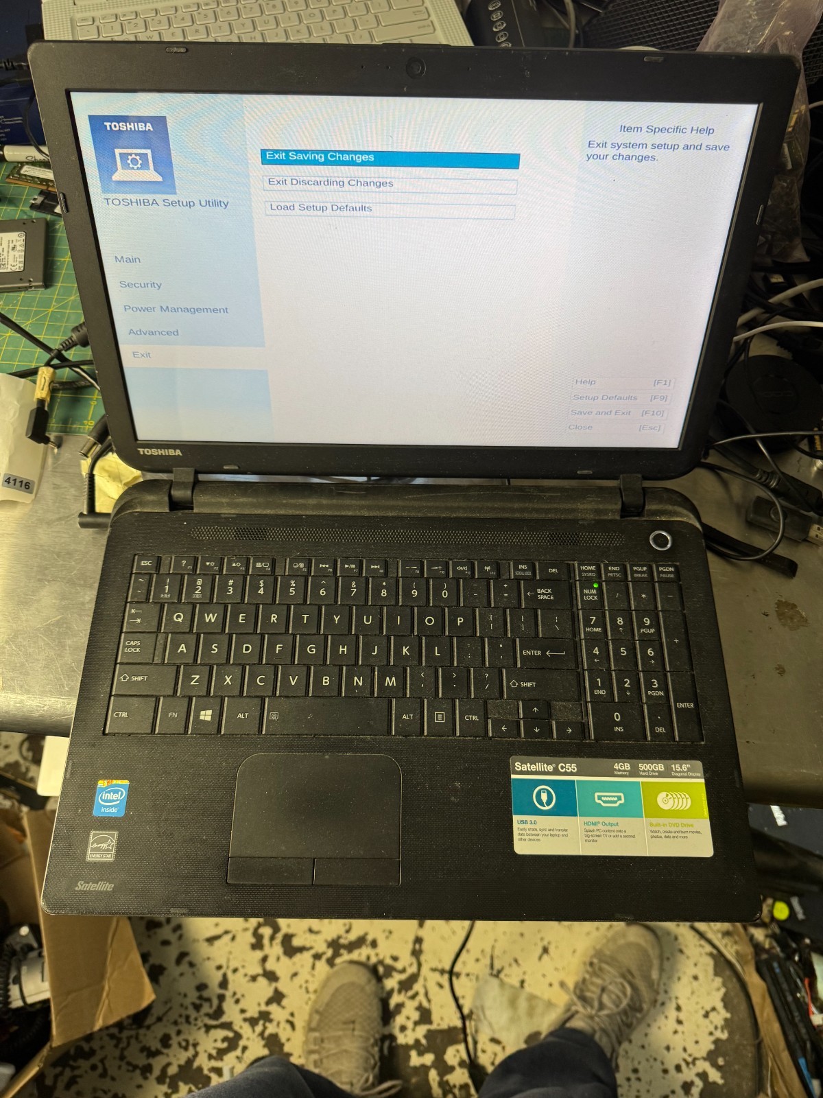 Toshiba Satellite C55 Celeron N2830, 4GB RAM, 500GB HDD Laptop #4113