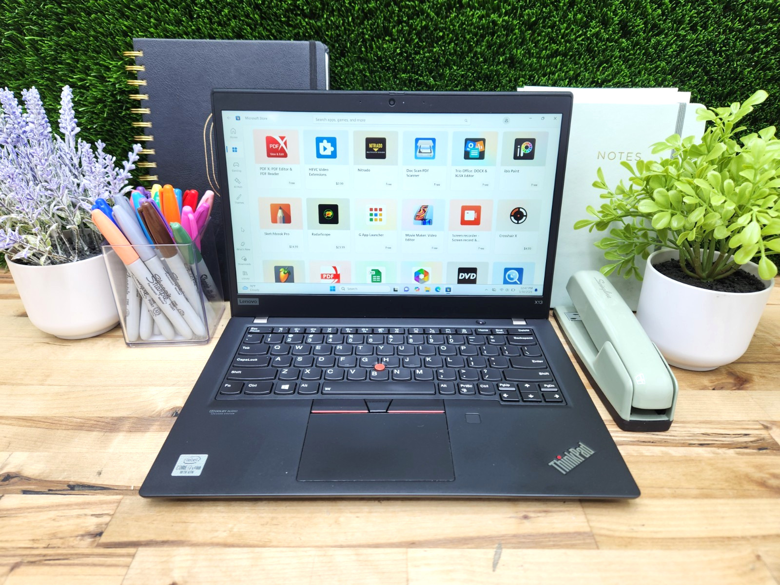 Lenovo ThinkPad X13 Gen 1 13.3″ FHD Touch i7-10610U 1.8GHz 16GB 256GB SSD Win11~