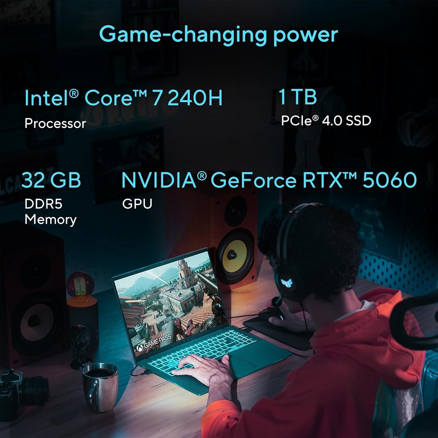 Asus V3607VM-DS79 16″ Gaming Laptop Core 7 240H 32GB 1TB SSD RTX 5060 – NEW