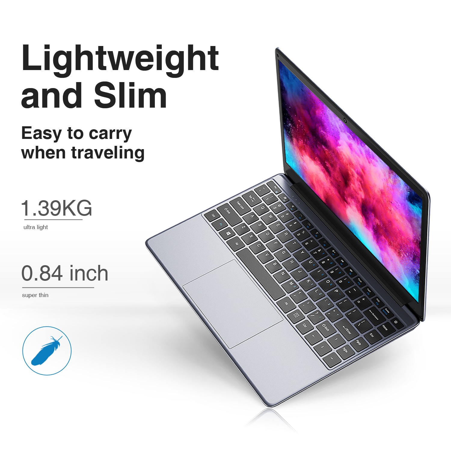 CHUWI 14.1in Windwos Laptop Computer PC Intel E8000 QuadCore 8G RAM 256G SSD