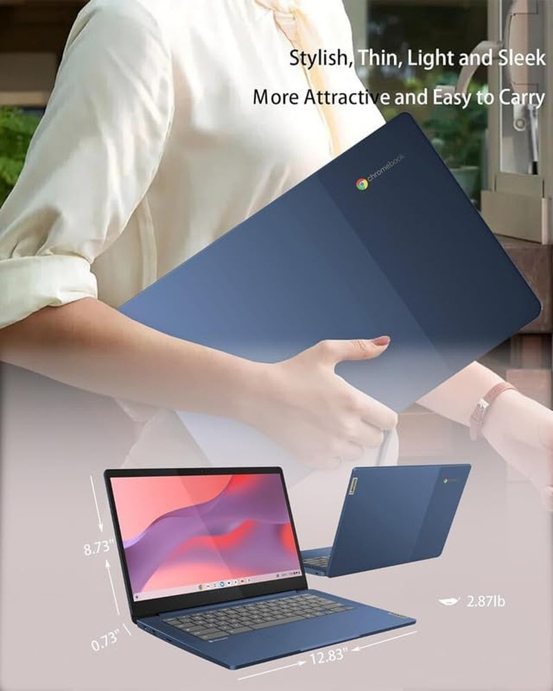 Chromebook 14″ Touchscreen Slim Laptop Business Student, 8-Core Mediatek Kompani