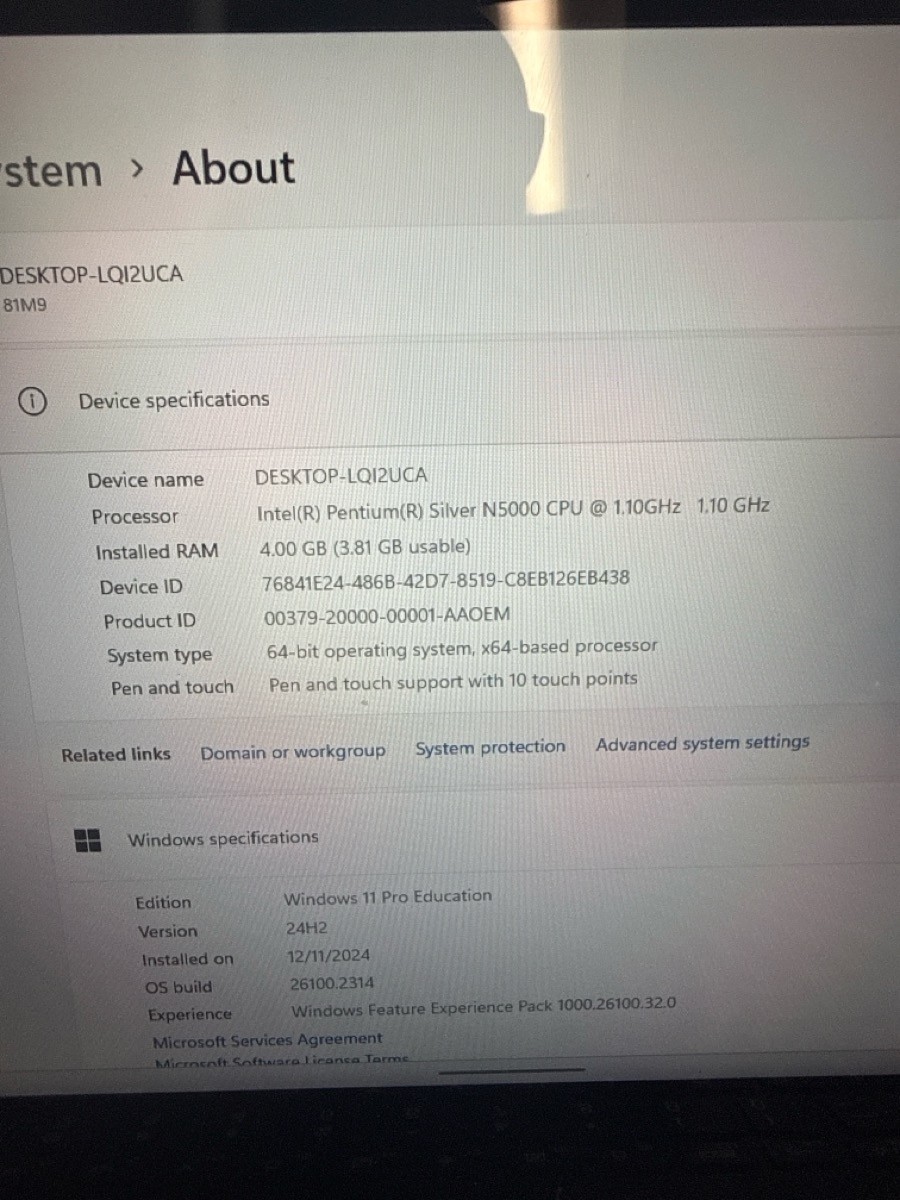 LENOVO 300E 2ND GEN LAPTOP (HPB028435)