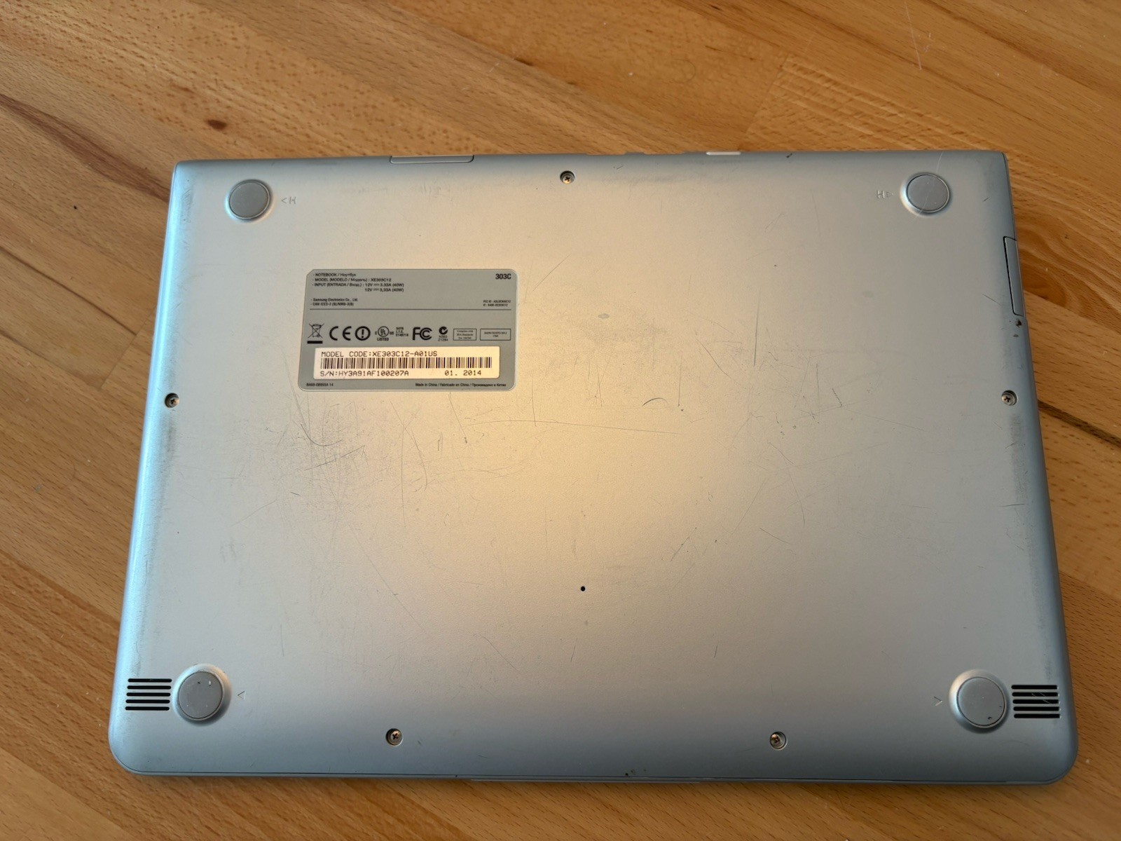 Google Chromebook XE303C12 Laptop And Charger