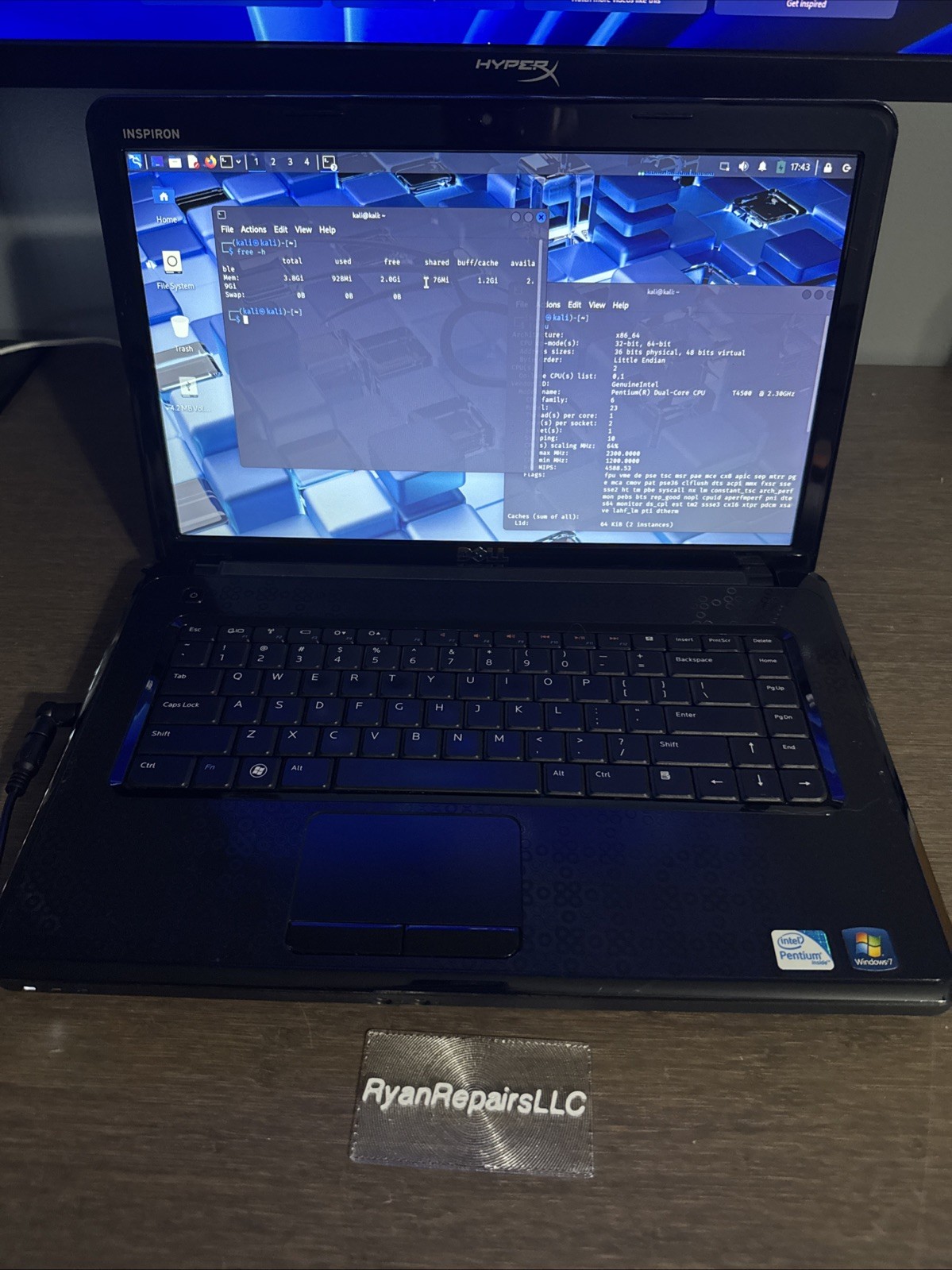 Dell Inspiron N5030 Intel Pentium Dual-Core T4500 2.3GHz 4 GB NO HDD READ