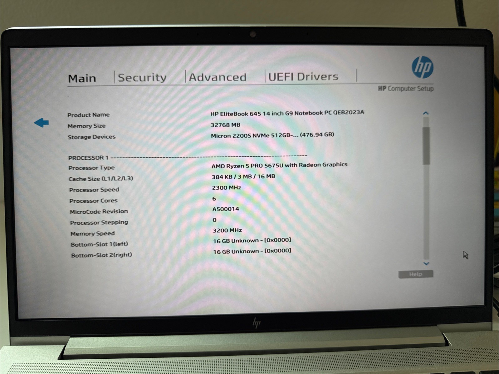 HP EliteBook 645 G9 14” FHD AMD Ryzen 5 Pro 5675U 32GB RAM 512GB SSD Win 11 Pro