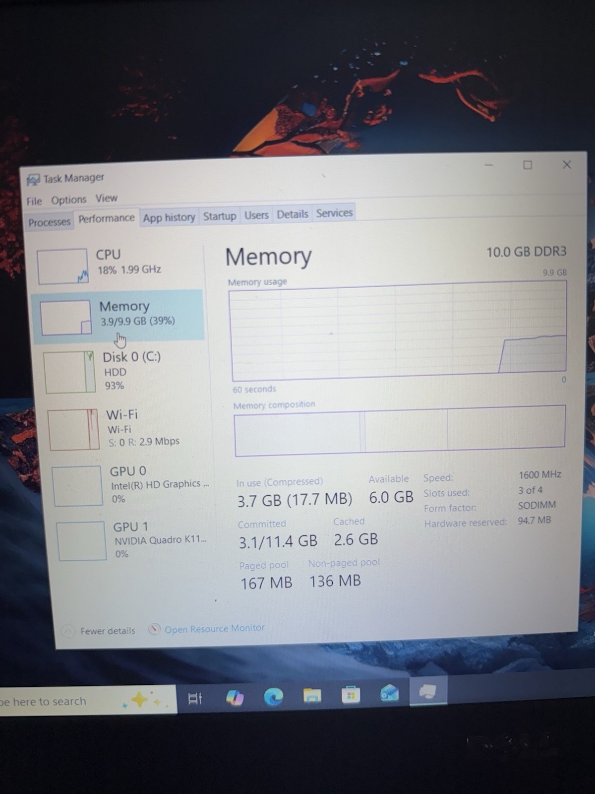 Dell Precision M4800 15.6″ Quad-Core i7-4800 MQ Nvidia k1100m 10GB RAM 500gb HDD
