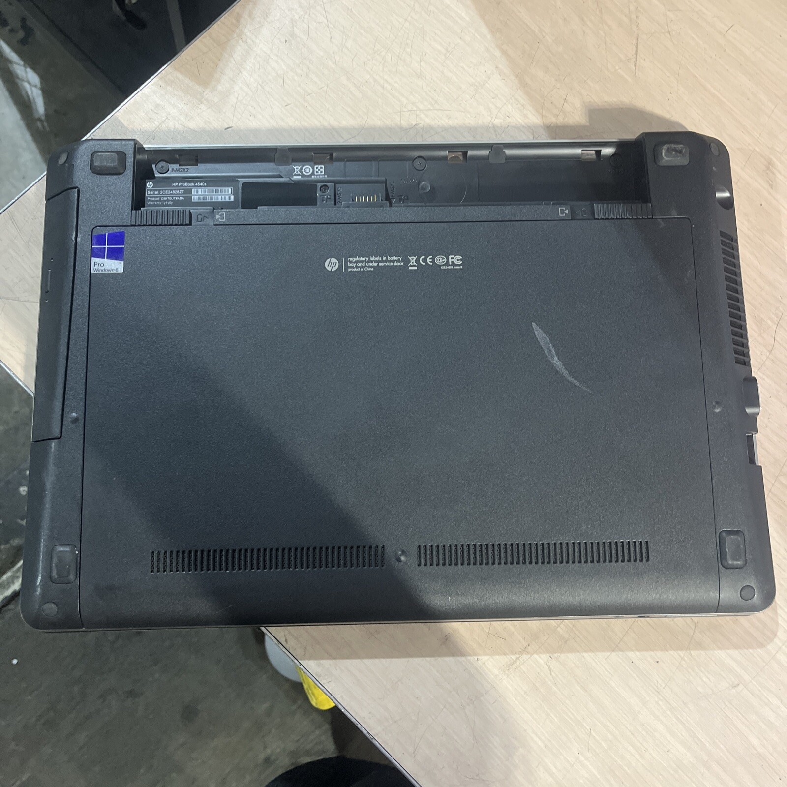 HP PROBOOK 4540S INTEL CORE I3-3110M 2.40GHZ 4GB RAM NO HD ‘