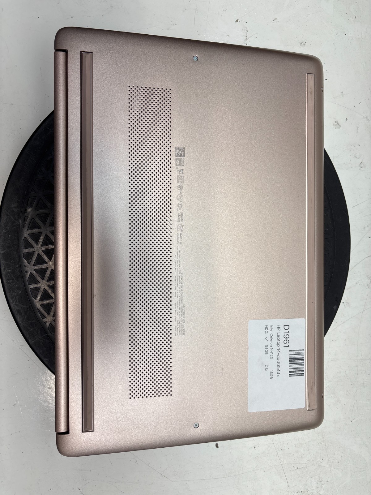 HP Laptop 14-dq0054dx Intel Celeron N4120 1.10GHz 16GB 64GB EMMC NO OS