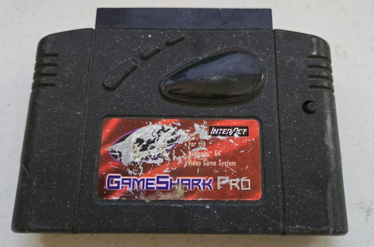 InterAct N64 Nintendo 64 Authentic GameShark Pro Cartridge (TESTED)