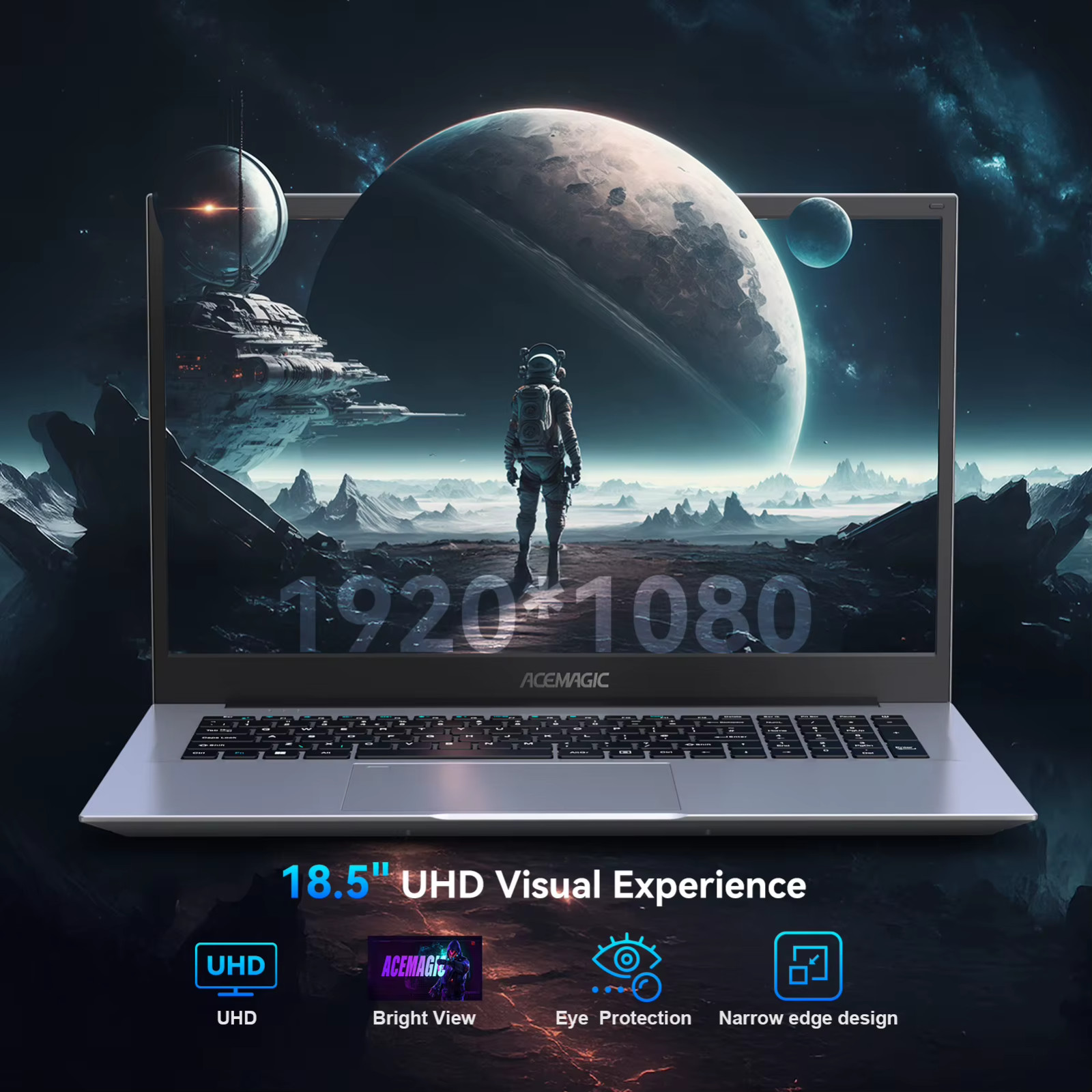 ACEMAGIC ‎AX18 Laptop with Intel N150 Processor and 18.5″ Display US Stock