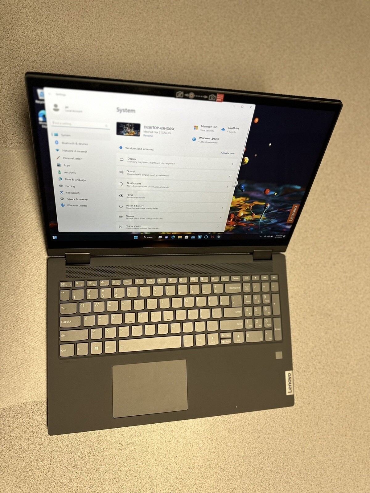 LENOVO Ideapad Flex 5 15ALC05 15.6″ Touchscreen Convertible 2 in 1 laptop