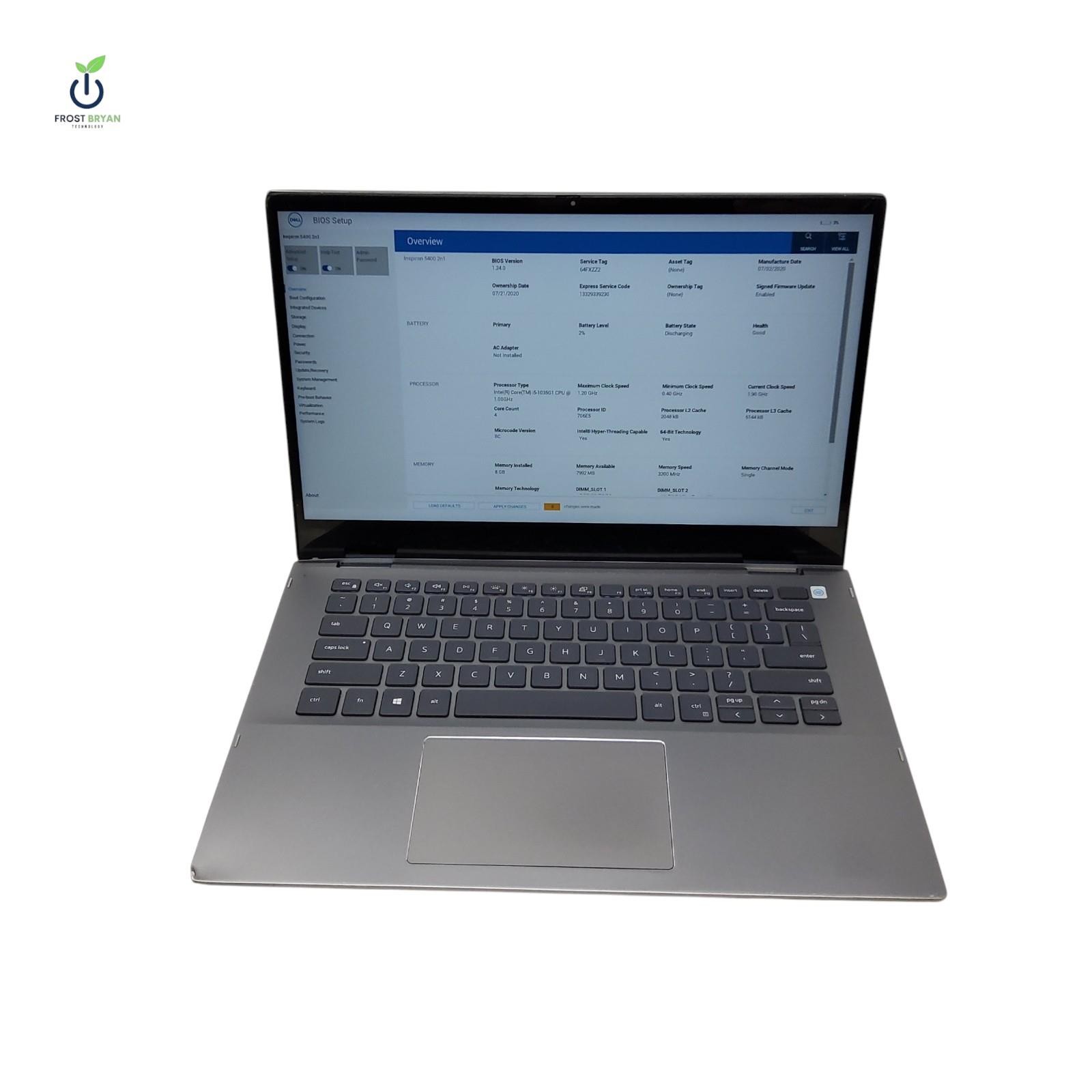 DELL Inspiron 5400 2n1 Laptop i5-1035G1 8GB RAM No SSD/OS Grade D [DEFECTIVE]