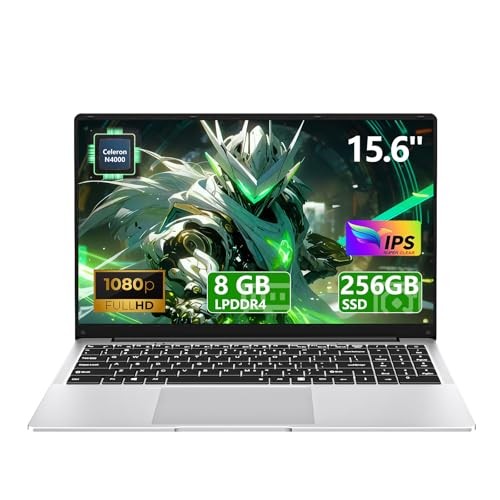 15.6″ Laptop Computer DDR4 8GB RAM 256GB SSD,traditional laptop computers with