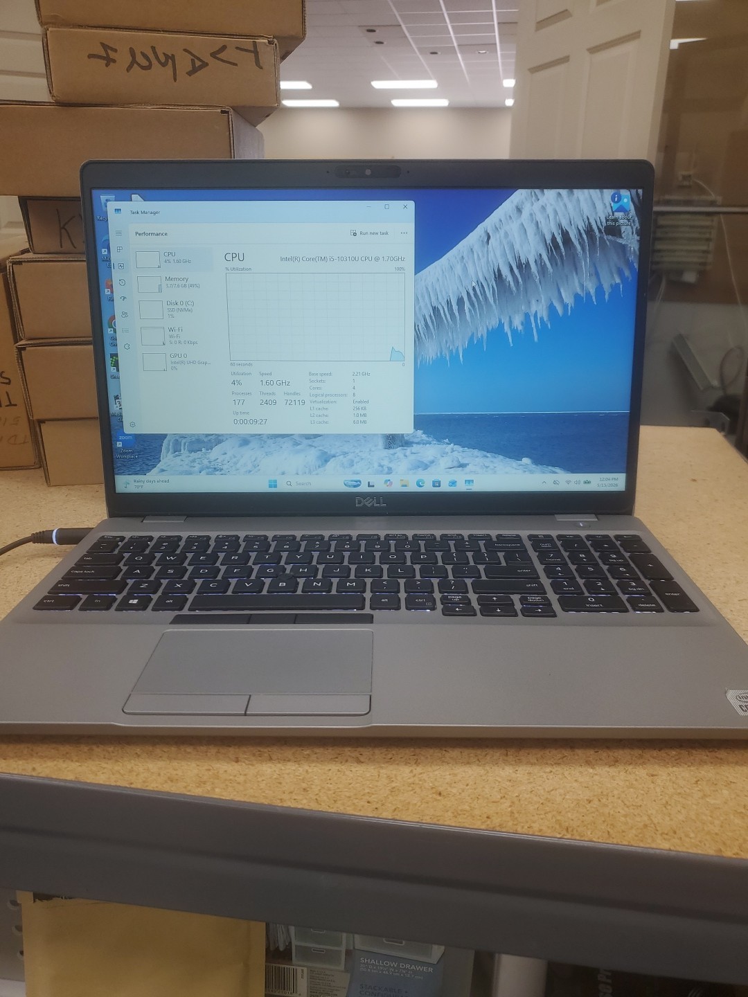 Dell Precision 3550 Laptop – i5-10310U 8GB 256GB SSD 15.6″ 051526-3
